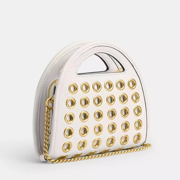 ❤️ Coach Top Handle Card Case With Grommets - Picture 3 of 12